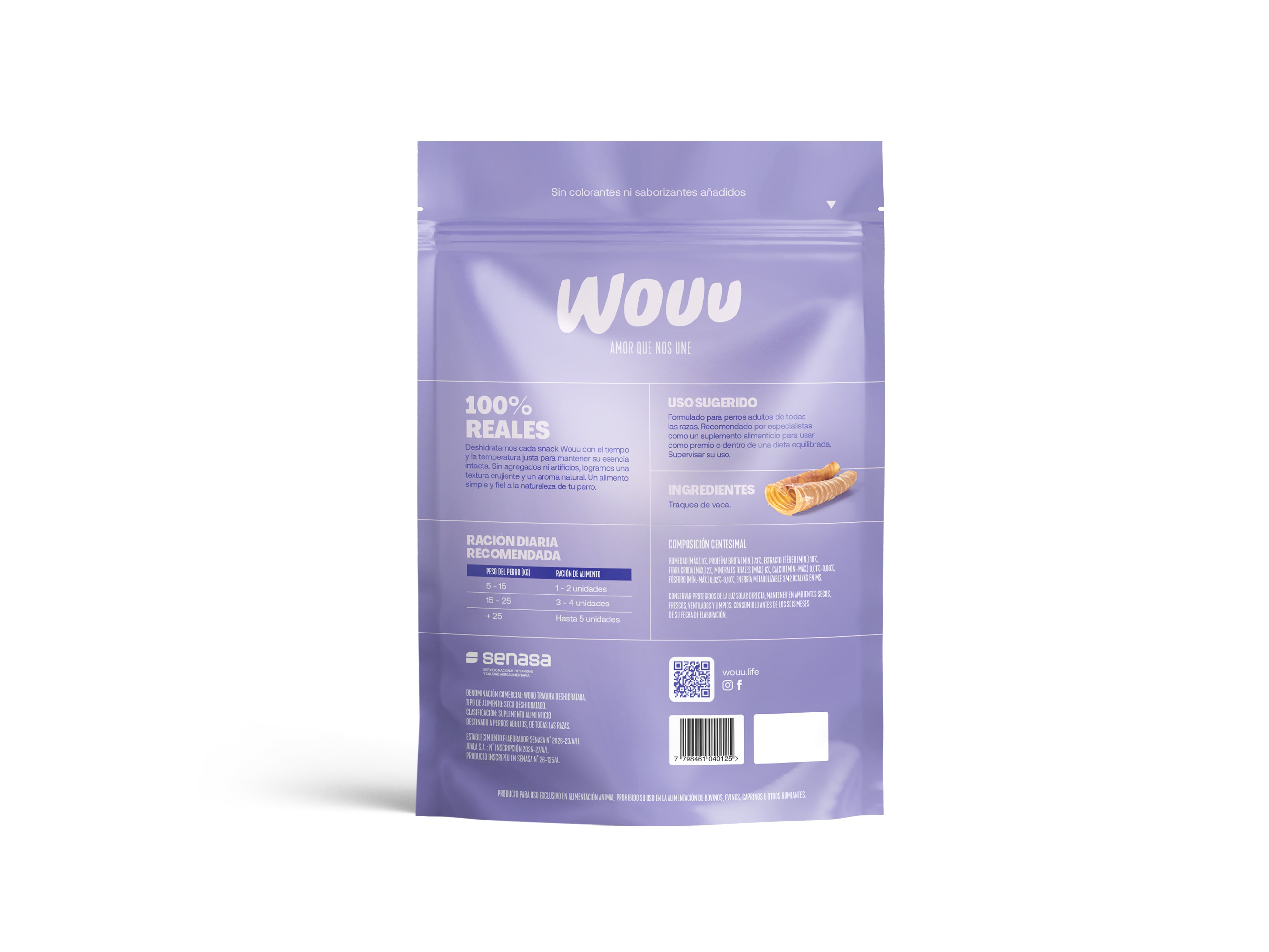 Wouu Traqueas Deshidratadas 200gr.