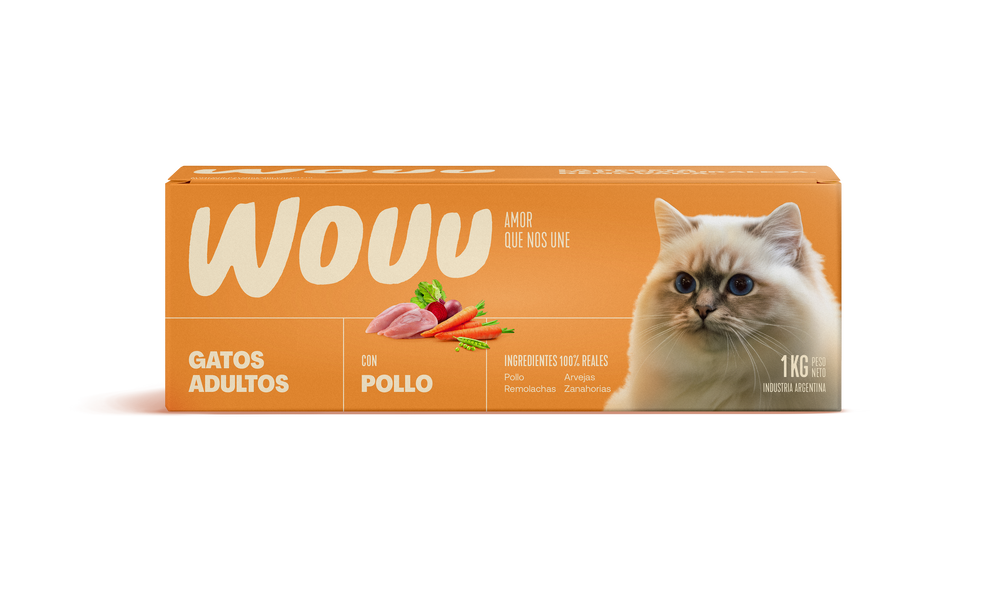 Wouu Gatos Adultos con Pollo