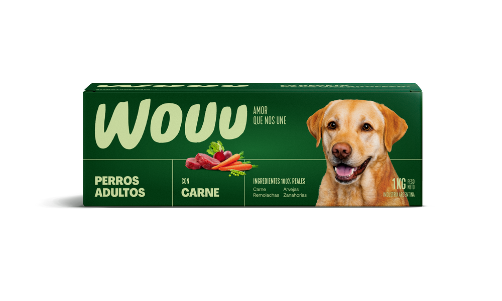 Wouu Perros Adultos con Carne