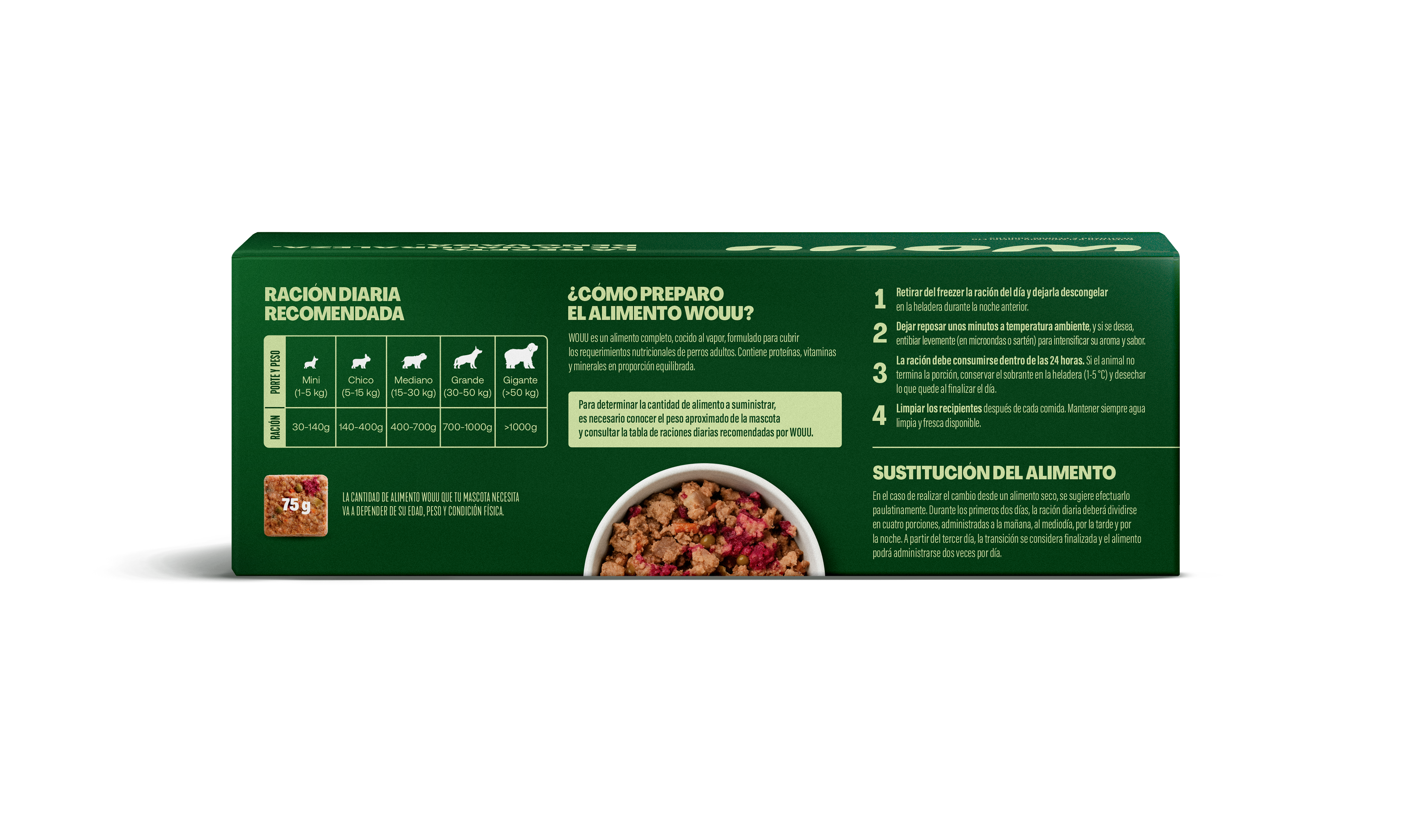 Wouu Perros Adultos con Carne