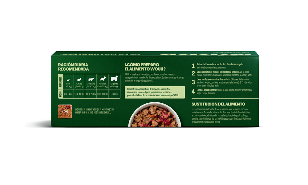 Wouu Perros Adultos con Carne